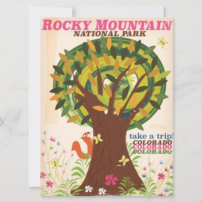 Rocky Mountain Nationalpark Vintage Poster (Vorderseite)