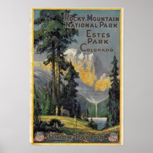 Rocky Mountain Nationalpark Vintage Poster (Vorne)