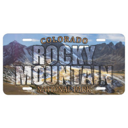 Rocky Mountain Nationalpark-vorderes US Nummernschild