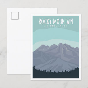 Rocky Mountain Nationalpark Wandern Postkarte