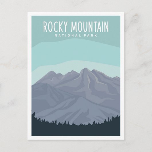 Rocky Mountain Nationalpark Wandern Postkarte (Vorderseite)