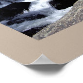 Rocky Mountain Nationalpark Wasserfall Poster (Ecke)