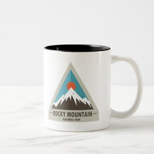 Rocky Mountain Nationalpark Zweifarbige Tasse (Rechts)