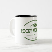 Rocky Mountain Nationalpark Zweifarbige Tasse (Vorderseite Links)