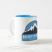 Rocky Mountain Nationalpark Zweifarbige Tasse (Vorderseite Links)