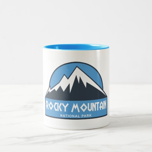 Rocky Mountain Nationalpark Zweifarbige Tasse (Mittel)