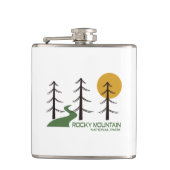 Rocky Mountain Nationalparkroute Flachmann (Vorderseite)