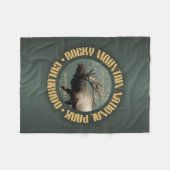 Rocky Mountain NP Fleecedecke (Vorderseite (Horizontal))