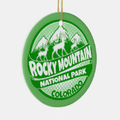 Rocky Mountain Park Colorado Keramik Ornament (Rechts)