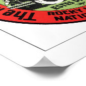 Rocky Mountain Park Poster (Ecke)