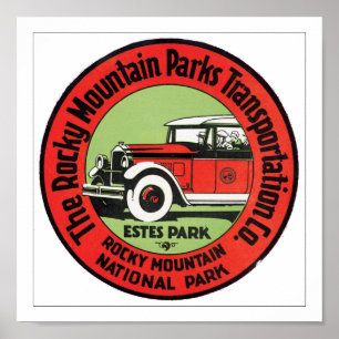 Rocky Mountain Parks Verkehr Poster