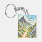 Rocky Mountain Path & Quote Schlüsselanhänger (Vorderseite links)