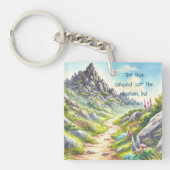 Rocky Mountain Path & Quote Schlüsselanhänger (Vorderseite)