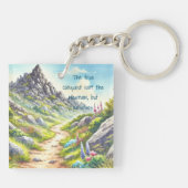 Rocky Mountain Path & Quote Schlüsselanhänger (Rückseite)