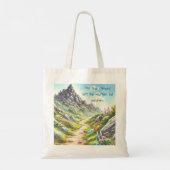 Rocky Mountain Path & Quote Tragetasche (Rückseite)