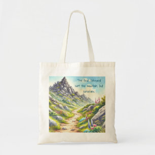 Rocky Mountain Path & Quote Tragetasche