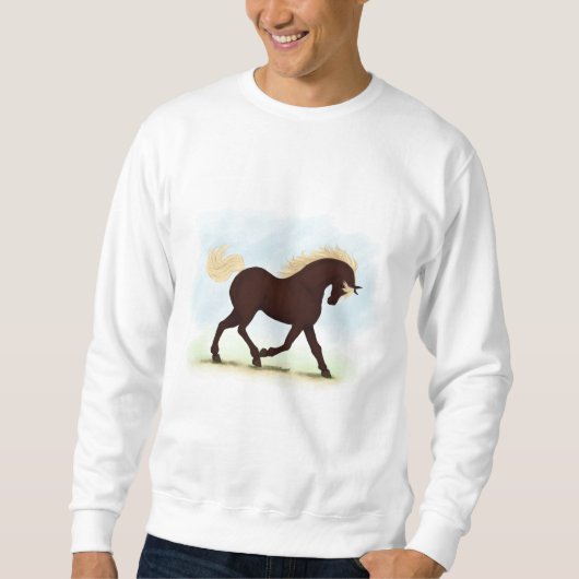 Rocky Mountain Pferd Reittiere Sweatshirt (Vorderseite)