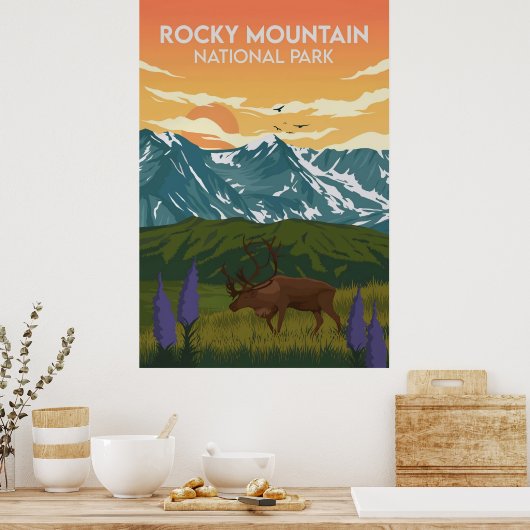 Rocky Mountain Poster (Küche)