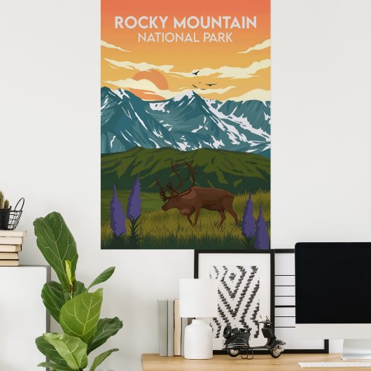 Rocky Mountain Poster (Heimbüro)