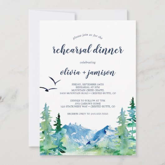 Rocky Mountain Probe Dinner Einladung (Vorderseite)