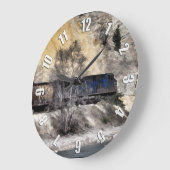 Rocky Mountain Ranger Train Große Wanduhr (Winkel)