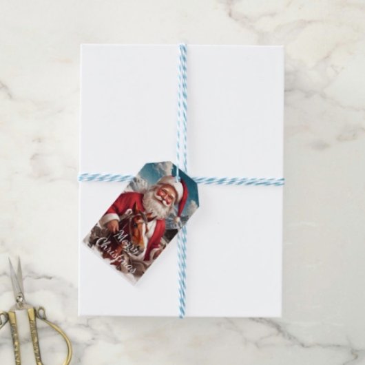 Rocky Mountain Santa und sein Pferd Geschenkanhänger