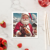 Rocky Mountain Santa und sein Pferd Serviette (Beispiel)