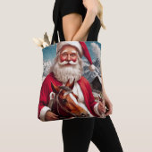 Rocky Mountain Santa und sein Pferd Tasche (Von Nahem)