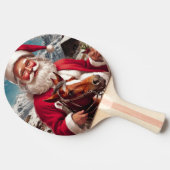 Rocky Mountain Santa und sein Pferd Tischtennis Schläger (Seitenansicht)