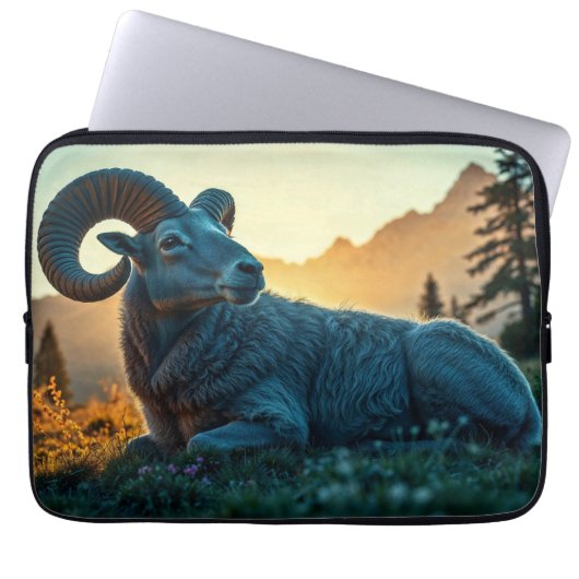 Rocky Mountain Sheep Laptopschutzhülle (Vorderseite)