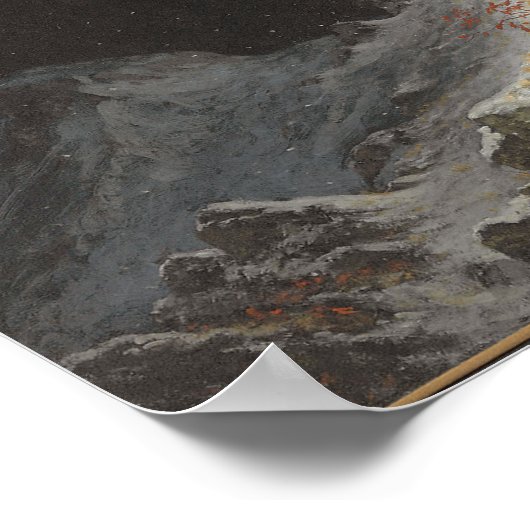 Rocky Mountain Sheep oder Big Horn, Ovis, Montana, Poster (Ecke)