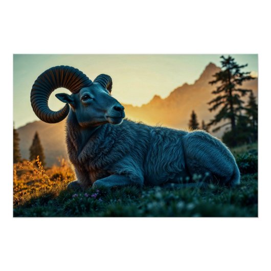 Rocky Mountain Sheep Poster (Vorderseite)