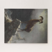 Rocky Mountain Sheep von Albert Bierstadt Decoupag Puzzle (Horizontal)