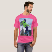 Rocky Mountain Snowboarder - Drei Schwestern Mount T-Shirt (Vorne ganz)