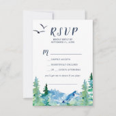 Rocky Mountain Song Request RSVP Card (Vorderseite)