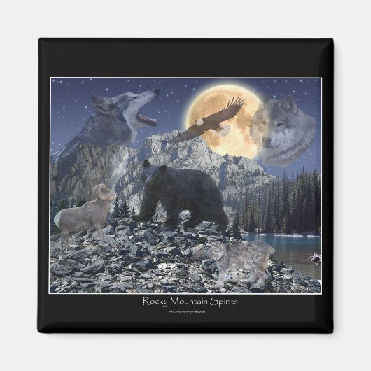 ROCKY MOUNTAIN SPIRIRIEN Art Magnet (Vorne)