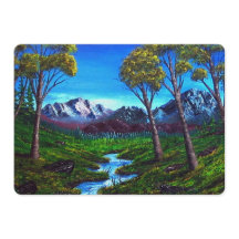 Rocky Mountain Stream Abstrakt gestrichen