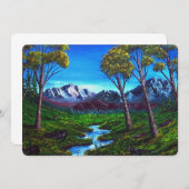 Rocky Mountain Stream Abstrakt gestrichen (Vorne/Hinten)