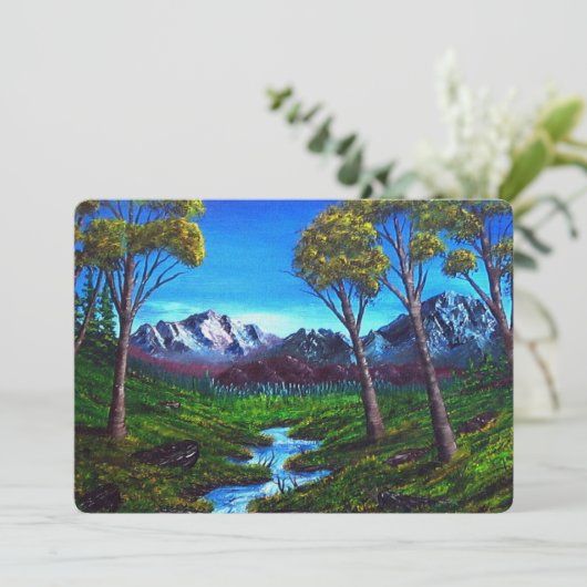 Rocky Mountain Stream Abstrakt gestrichen (Stehend Vorderseite)