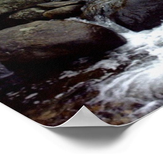 Rocky Mountain Stream Posters Poster (Ecke)