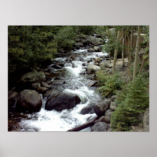 Rocky Mountain Stream Posters Poster (Vorne)