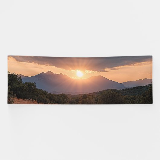 Rocky Mountain Sunrise Banner (Horizontal)