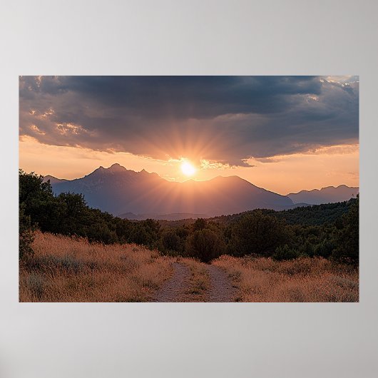Rocky Mountain Sunrise Poster (Vorne)
