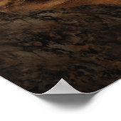 Rocky Mountain-Szene mit Glatzenadler in der Höhe Poster (Ecke)