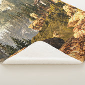 Rocky Mountain-Szene mit Glatzenadler in der Höhe Sherpadecke (3/4)