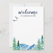 Rocky Mountain Vacation Rental Willkommensbrief (Vorderseite)