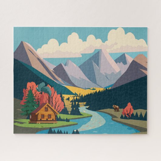 Rocky Mountain Valley Wildlife Puzzle (Horizontal)