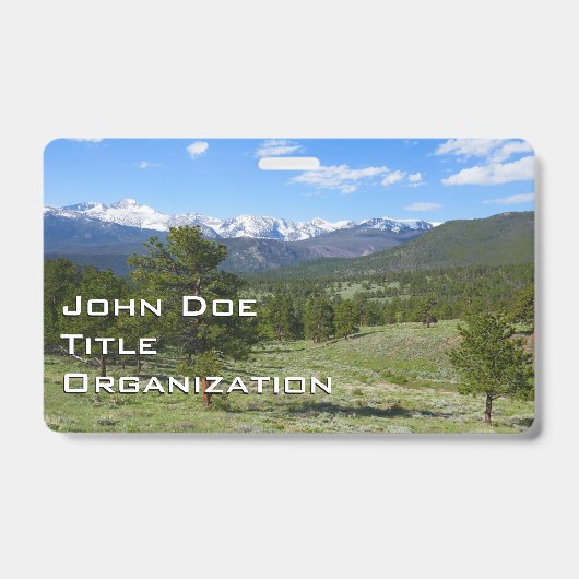 Rocky Mountain View Landschaft Ausweis (Vorderseite)