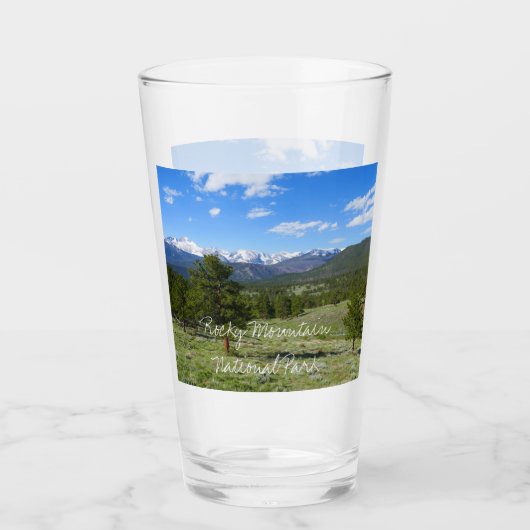 Rocky Mountain View Landschaft Glas (Vorderseite)