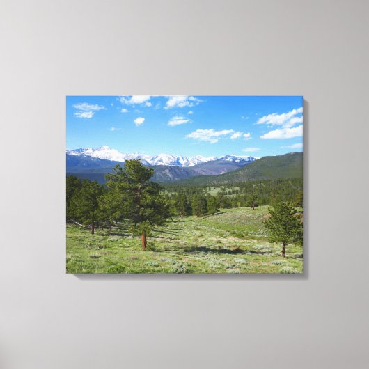 Rocky Mountain View Landschaft Leinwanddruck (Vorderseite)